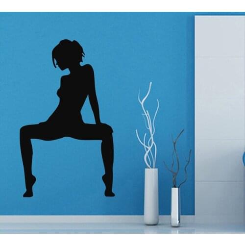 Sexy Girl Club Sticker naked Decal Posters Vinyl Wall Decals Pegatina Quadro Parede Decor Mural Sexy Girl Sticker