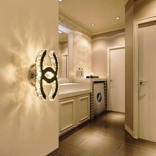 Modern lamp glass ball corridor bedside aisle lampara pared luminaria de parede