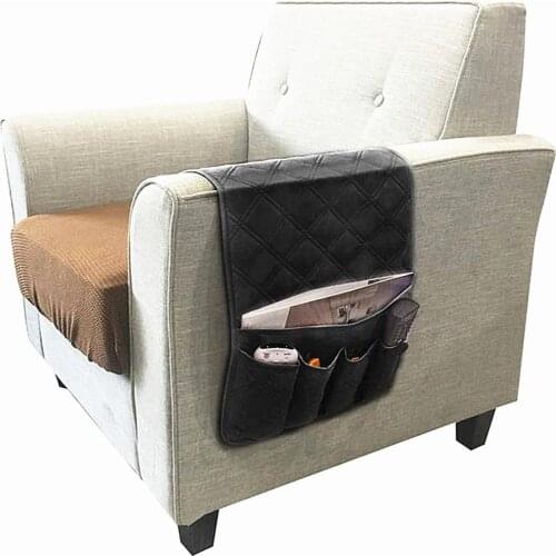 Sofa Chair Arm Rest Storage Bag Couch Remote Control Phone Storage Box Magazine Sundries Organizer Mobile Holder Organizer