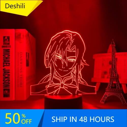 Seraph of The End Led Light for Home Decoration Birthday Gift Manga 3D Night Lamp Ferid Bathory Seraph of The End