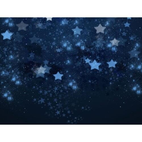 Dark blue sky stars backgrounds photography vinyl Newborns photo backdrops for kids photo Studio accessories photophone NB-145