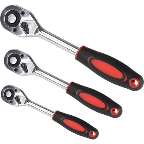 XDG 1/4" 3/8" 1/2"inch High Torque Ratchet Wrench for Socket Quick Release Square Head Spanner A 24-tooth socket ratchet wrench