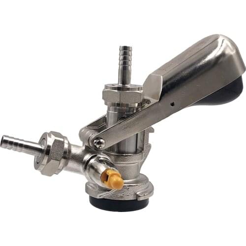 TWELVETAP Type D-Type Keg Coupler Dispenser- Beer Tap for Keg with Safety Pressure Relief Valve Home brewing Club Bar FD-D19