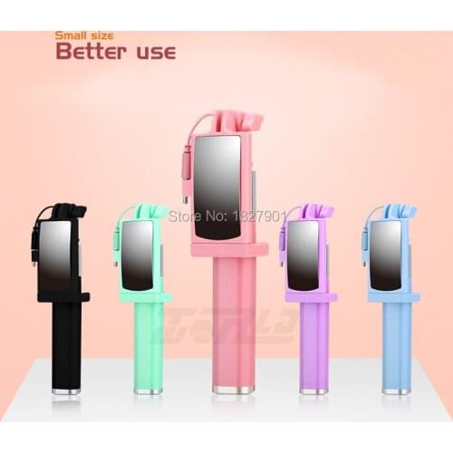 Universal Selfie Stick Wired Extendable Handheld Monopod Tripod Holder for Samsung Galaxy iPhone 6 6s 6s plus Palo Selfie