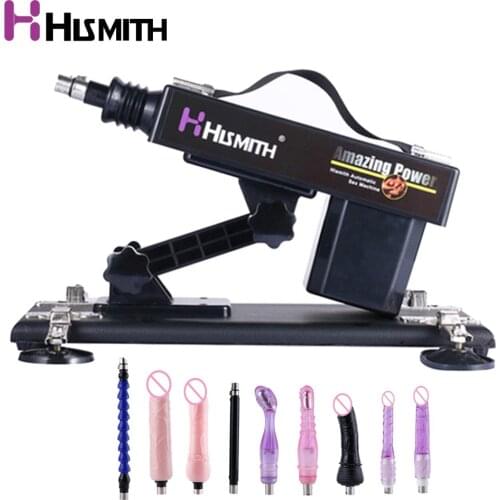 HISMITH sex machine for women Vibrator Multi-Speed Adjustable Pumping Thrusting masturbation small dildo anal love machine gun