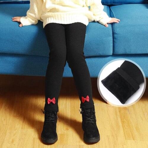 Girls' Winter Leggings With Velvet Thicker Childrens Underpants Autumn Winter Girls' Trousers