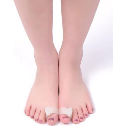 1 Pair Silicone Hallux Valgus single ring type Toe Separator Stretcher Toe Straightener Bunion Corrector