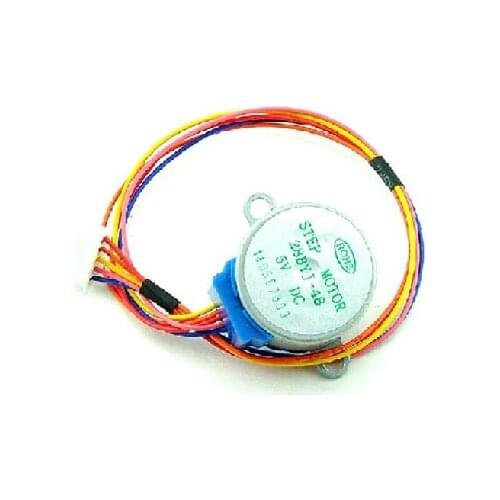 10pcs/lot DC 5V 4-phase 5-wire stepper motor 28YBJ-48 28BYJ48 Stepping Motor lead 25CM