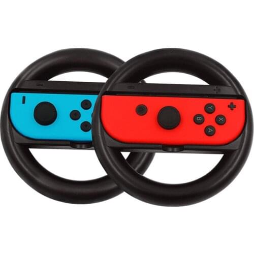 2 pcs MarioKart 8 Deluxe NS Accessories Joy-Con Controller Joystick Grip Racing Game Steering Wheel Gamepad for Nintend Switch