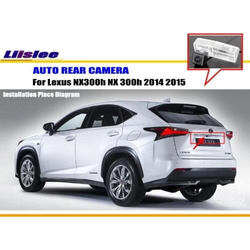 Car Rear View Camera For Lexus NX300h NX 300h 2014 2015 Reverse Backup Camera AUTO HD SONY CCD III CAM License Plate Light CAM