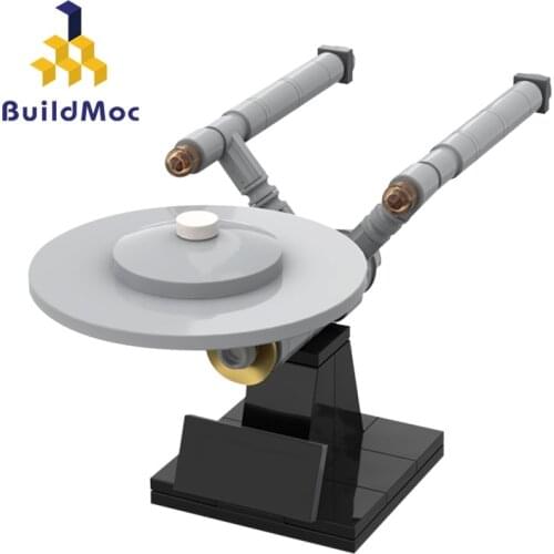 Buildmoc Star Spacecraft Series NCC-1701 Building Block Assembly Bricks Space Ship Starship Model Toys For Children Kids Gift
