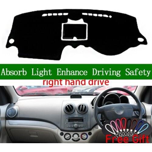 For Chevrolet LOVA 2010 Right Hand Drive Dashboard Cover Car Stickers Sun Shade Dash Mat Carpet Interior Accessories