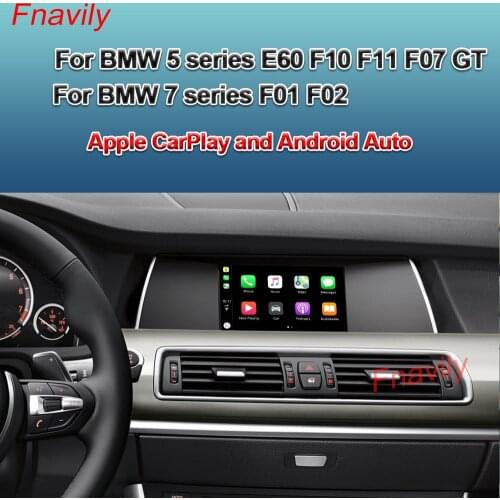 Fnavily OEM Retrofit Wireless CarPlay For BMW 5 7 Series F10 F11 F07 GT F01 F02 E60 Apple CarPlay And Android Auto Retrofit Kit