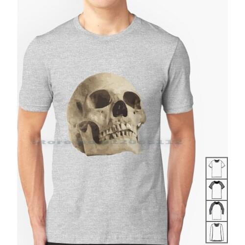 Untitled T Shirt 100% Cotton Skull Skeleton Human Human Skeleton Macabre Death Die Dead Undead Endoskeleton Exoskeleton