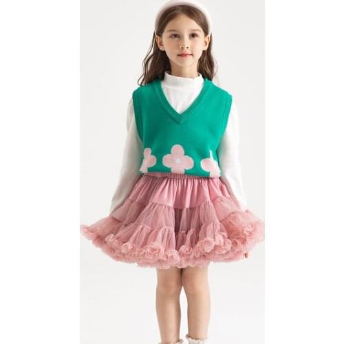 Drop Shipping Baby Girls Tutu Skirt Fluffy Children Ballet Kids Pettiskirt Baby Girl Skirts Princess Tulle Party Dance Skirts