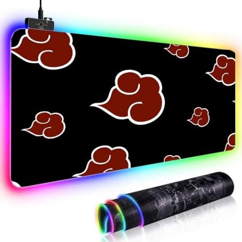 Anime Uchiha Mouse Pad 900x400 RGB Pad Mouse Carpet Computer Padmouse Domineering Gaming Mousepad Gamer keyboard mouse pad mat