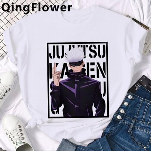 Anime Jujutsu Kaisen Yuji Itadori summer top t shirt male print ulzzang 2021 casual japanese clothes t shirt graphic tees women