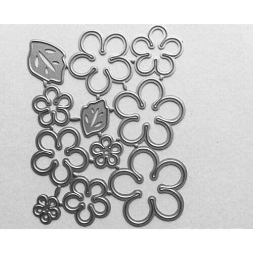 Five Leaf Flower Metal Cutting Dies Stencil Scrapbooking DIY Album Stamp Paper Card Embossing Decor Craft