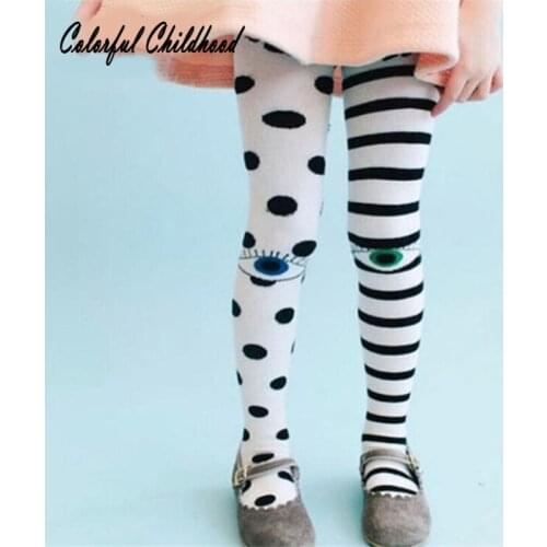Fashion Spring Autumn Girls Tights stripe Baby Girl Pantyhose cute Knitted Cotton beautiful kids Stocking Pantyhose For 1-7Yrs