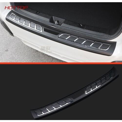 Stainless Steel Rear Bumper Foot Plate Cover Sticker For Subaru Crosstrek XV Impreza Hatchback 2018 For American standard only