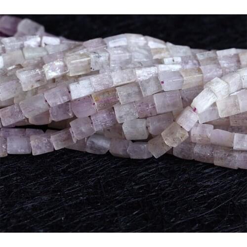 Natural Genuine Pink Purple Triphane Kunzite Hiddenite Nugget Free Form Beads Fit Jewelry 15" 05342
