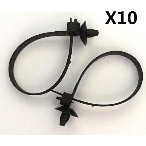Push Mount Wire Ties Releasable Nylon Cable Strap For Honda / Nylon Retainer Clip Brand New