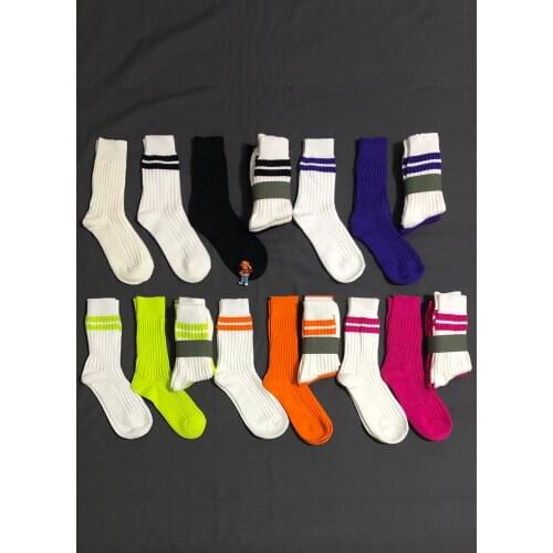 Crew Street Fashion Creative Casual Idea Socks Hot Sale New Striped Lady Retro Unny High School Loose Colorful Harajuku Designer