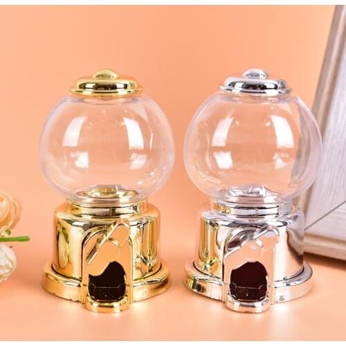 New Creative Sweets Mini Candy Machine Bubble Toy Dispenser Coin Bank Kids Toy Warehouse Price Christmas Birthday Gift