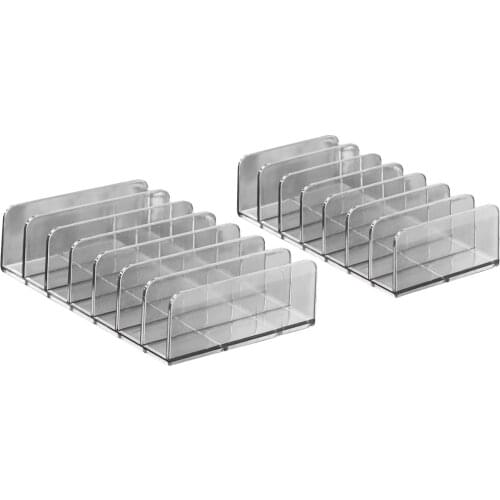 7-Grid Makeup Organizer Organize Makeup Palette Eyeshadow Palettes for Dresser Vanity Bathroom Plastic Vertical