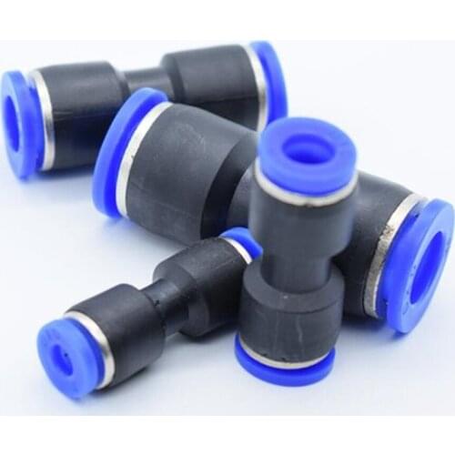 Pneumatic Fitting Push In Quick PU Straight Connector Hose Tube Plastic Air Fitting Plumbing 1PC Tube Connector Fittings
