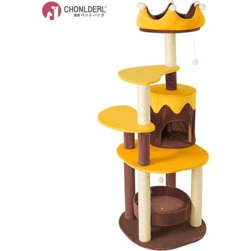 Cat Climbing Frame, Cat Litter, Cat Tree, One Large Sisal Scratching Post, Cat Jumping Platform, Cat Supplies