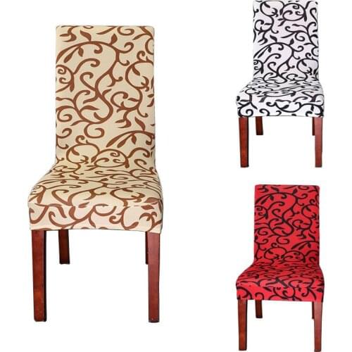 Meijuner Flower Printing Removable Chair Cover Big Elastic Slipcover Modern Kitchen Seat Case Stretch Chair Cover For Banquet