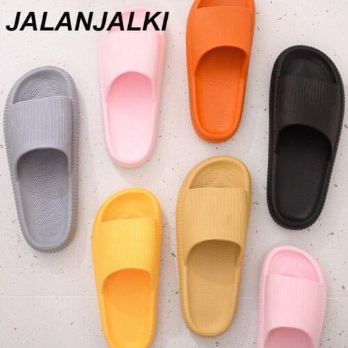 JALANJALKI Men And Women Unisex Summer Slipper Indoor Outdoor Bathroom Anti-Slip Light Weight EVA Sandal Thick Flat Flip Flops