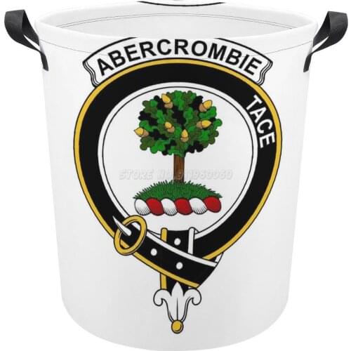 Scottish Crest Badge , ( Or Abercromby ) Foldable Laundry Basket Art Waterproof Childrens Toy Basket Tunic Dirty Clothes Basket