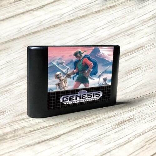 Shining Force - USA Label Flashkit MD Electroless Gold PCB Card for Sega Genesis Megadrive Video Game Console