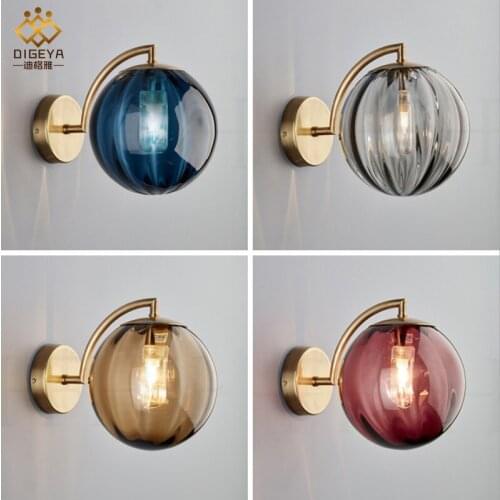 Nordic simple bedroom bedside wall lamp hotel restaurant Cafe study living room corridor corridor designer wall lamp