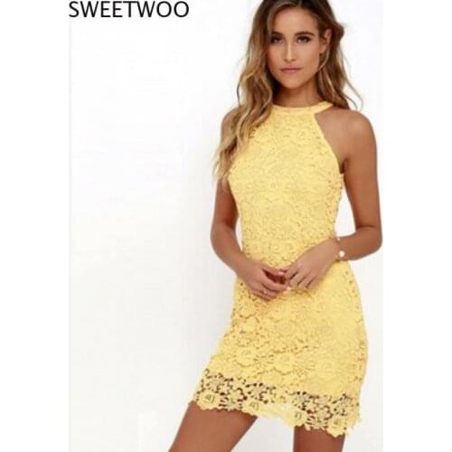 Летние платья с кружевом SWEETWOO China At AliExpress