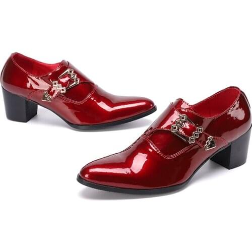 Shoes Italian Mens Dress Shoes Genuine Leather Red Blue Purple Oxfords Men Wedding Shoes Party Whole Cut Formal Shoes for Men