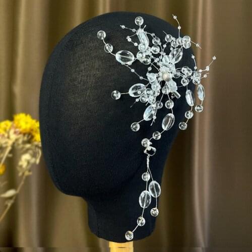 Gorgeous Handmade Wedding Tiara Hair Clip with Earring Crystal Brides Barretes Women Headware Bridal Accessories заколки