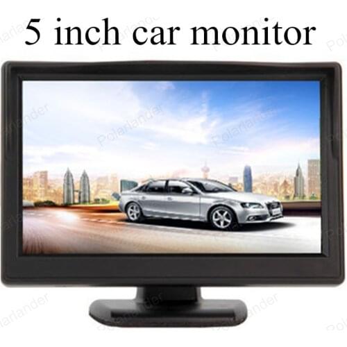 High resolution 5 inch TFT color LCD car parking sensor assistance monitors digital car monitor for DVD VCD rear view camera