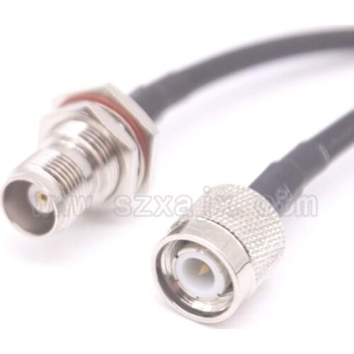 Factory sales RF Coaxial cable TNC male to female connector TNC male Plug to TNC female RG58 Pigtail cable 50cm fast ship