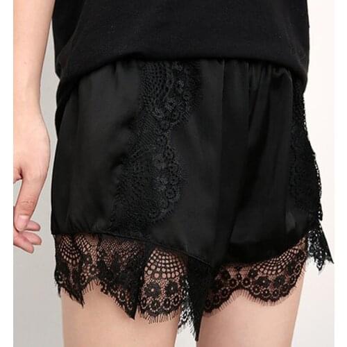 Woman Sleeping Pants Casual Sleep Shorts Elastic Waist 2018 Spring Summer Sexy Pajama Bottoms Plus Size Nightwear Woman Pants