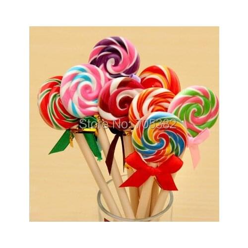 1pc Cute candy style ball pen Kawaii ballpoint pens for school Stationery Office supplies (tt-1015)