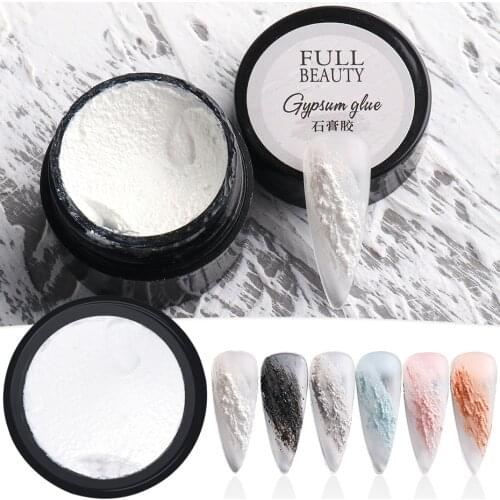 5ml Gypsum Nail Gel Polish Plaster Carving Drawing Creative Design 3D Matte Sand Nail UV Gel Varnish Manicure Decorations TR1885