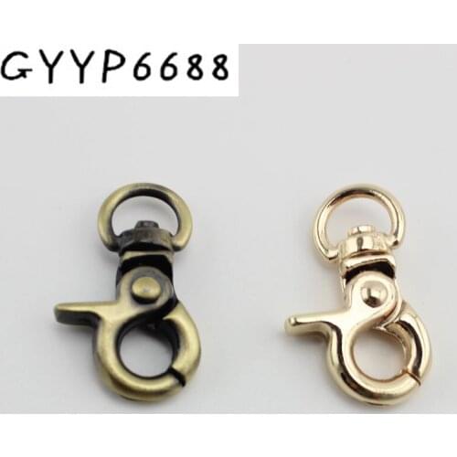 50pcs 100pc 31*13mm Fashion swivel hooks hardware hook clasp trigger swivel clasp lobster claws snap hook metal