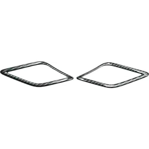 ABS Matte/Carbon Fibre For MG ZS 2018 accessories Car Front column Sound decoration Cover Trim Car Styling 2pcs