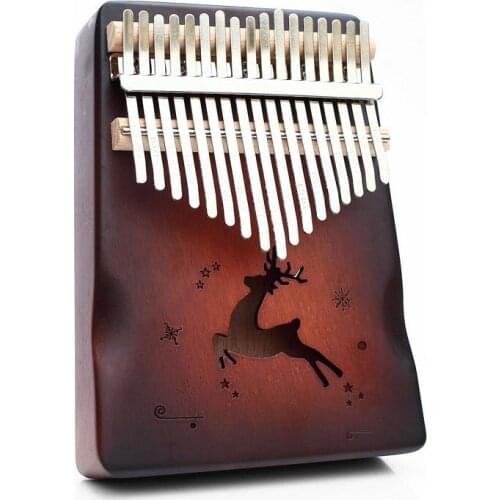 Calimba 17 Keys Thumb Piano,Mahogany Wooden Musical Instruments Musicales 30 Key Kalimba Handguard Machine Teclado Upgrade