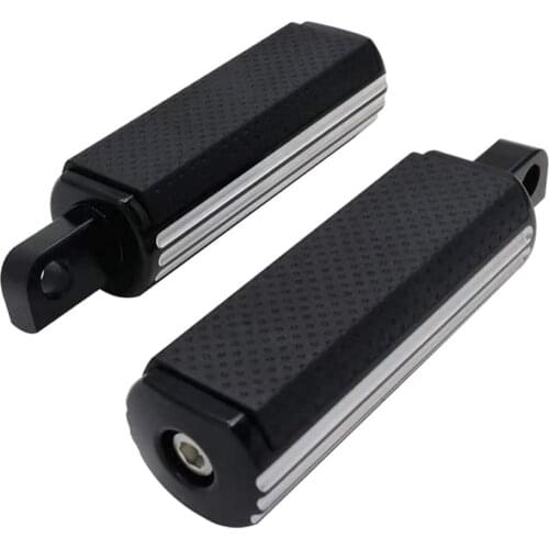 Harley Foot Pegs Support Passenger Cnc Cut Pedal Black Chrome Rest for Motorcycle H D models