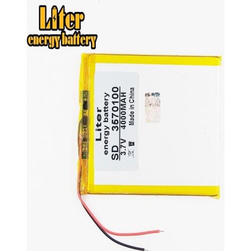 Li-ion battery for tablet pc mp4 cell phone speaker Q8 Q88 3.7V 4000mAH 3570100 PLIB