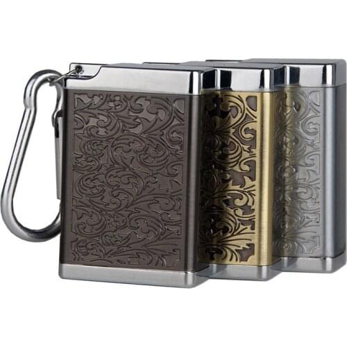 Fashion Portable Ashtray With lid Keychain Mini Mobile Ashtray Cigarette Metal Pocket Ashtray